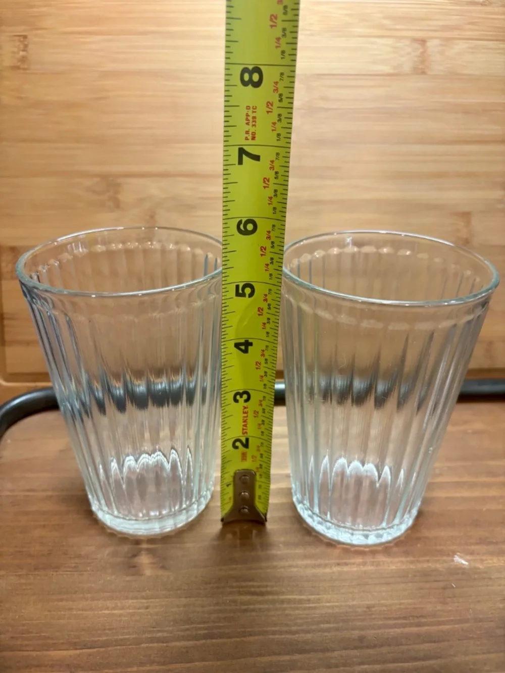 IKEA clear ribbed